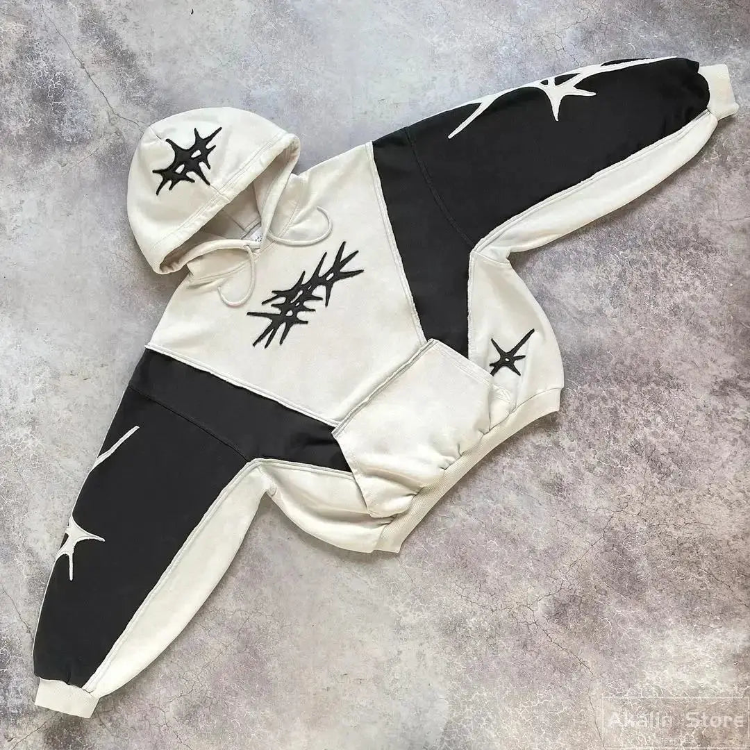 Y2K Patch Streetwear Hoodies