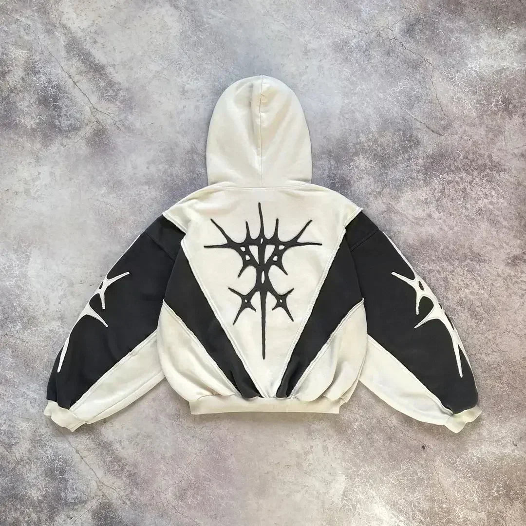 Y2K Patch Streetwear Hoodies