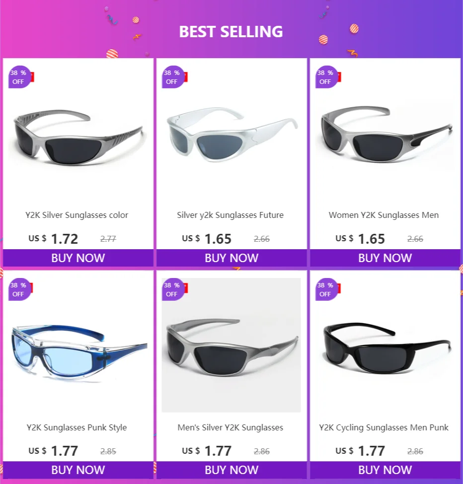 Y2k fashion Glasses