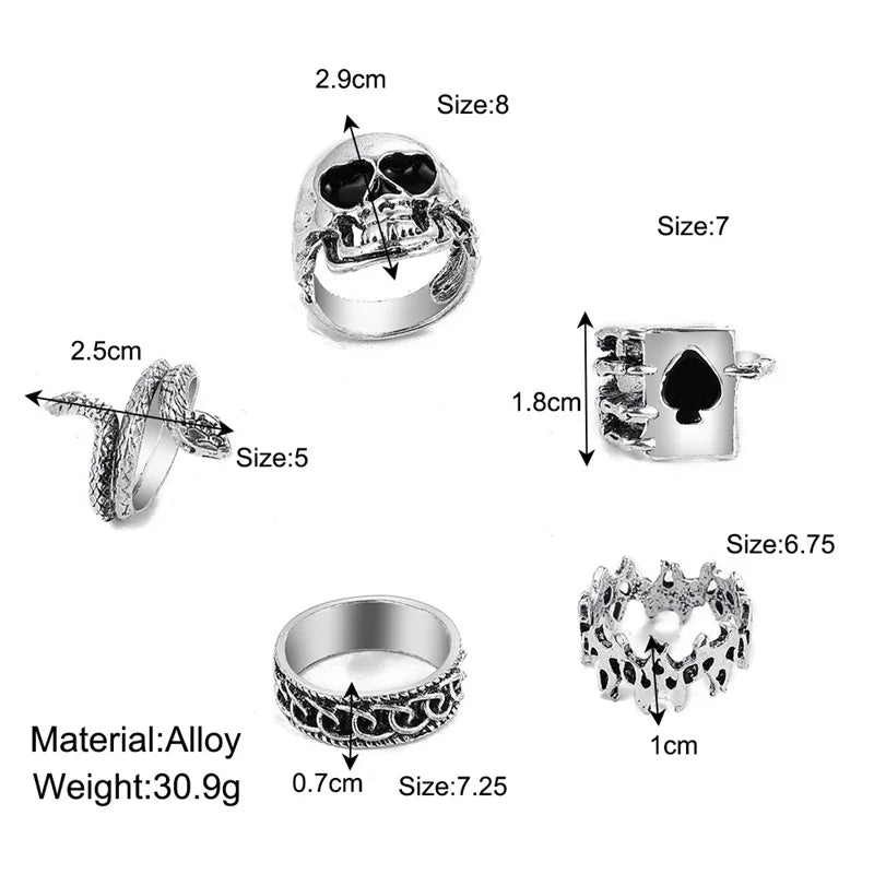Gothic Ring Set