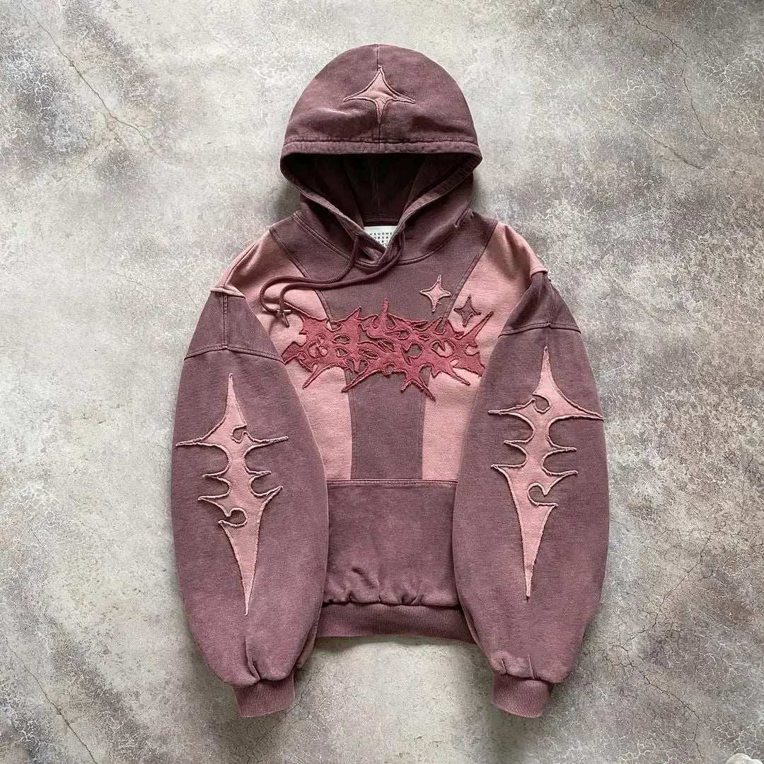 Y2K Patch Streetwear Hoodies