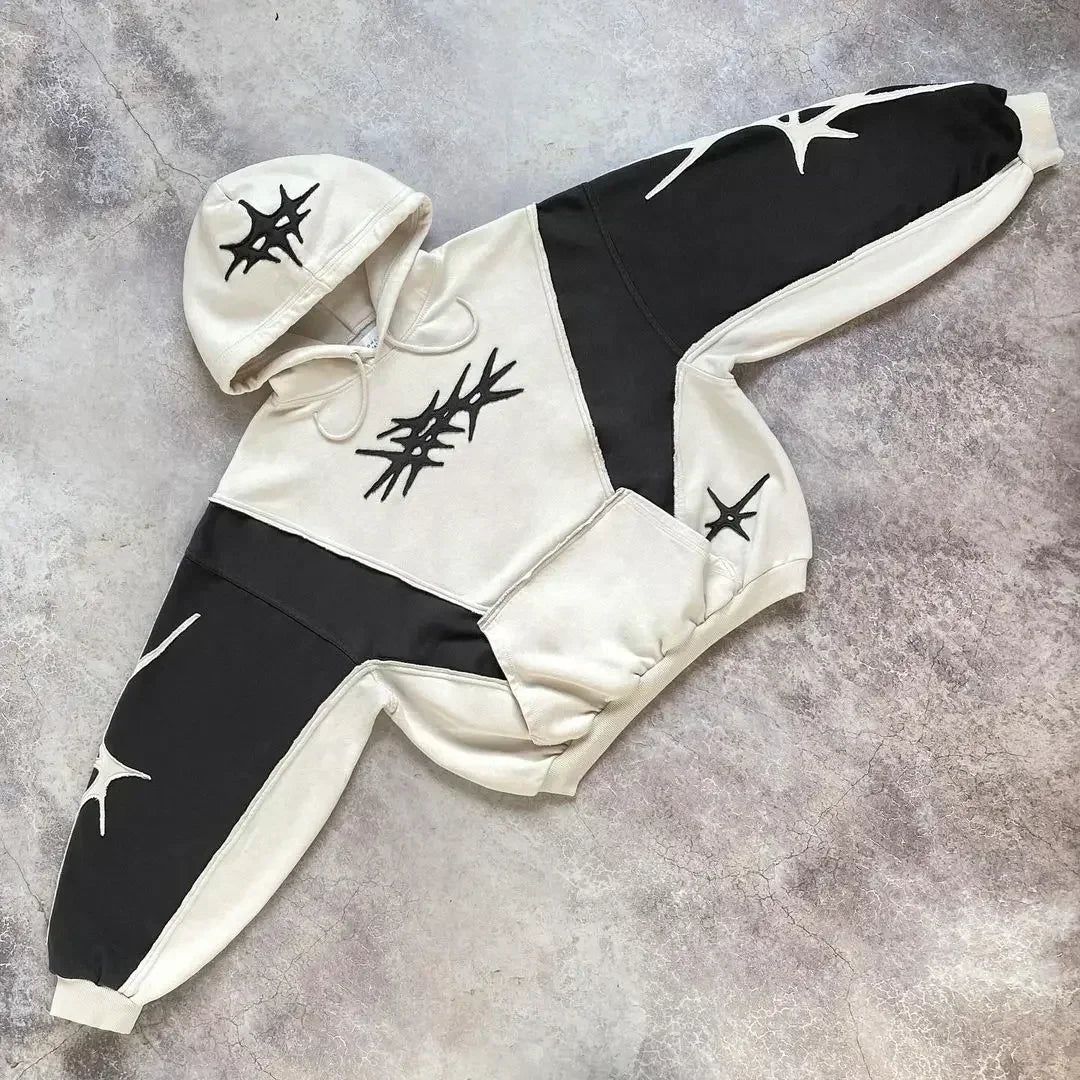 Y2K Patch Streetwear Hoodies