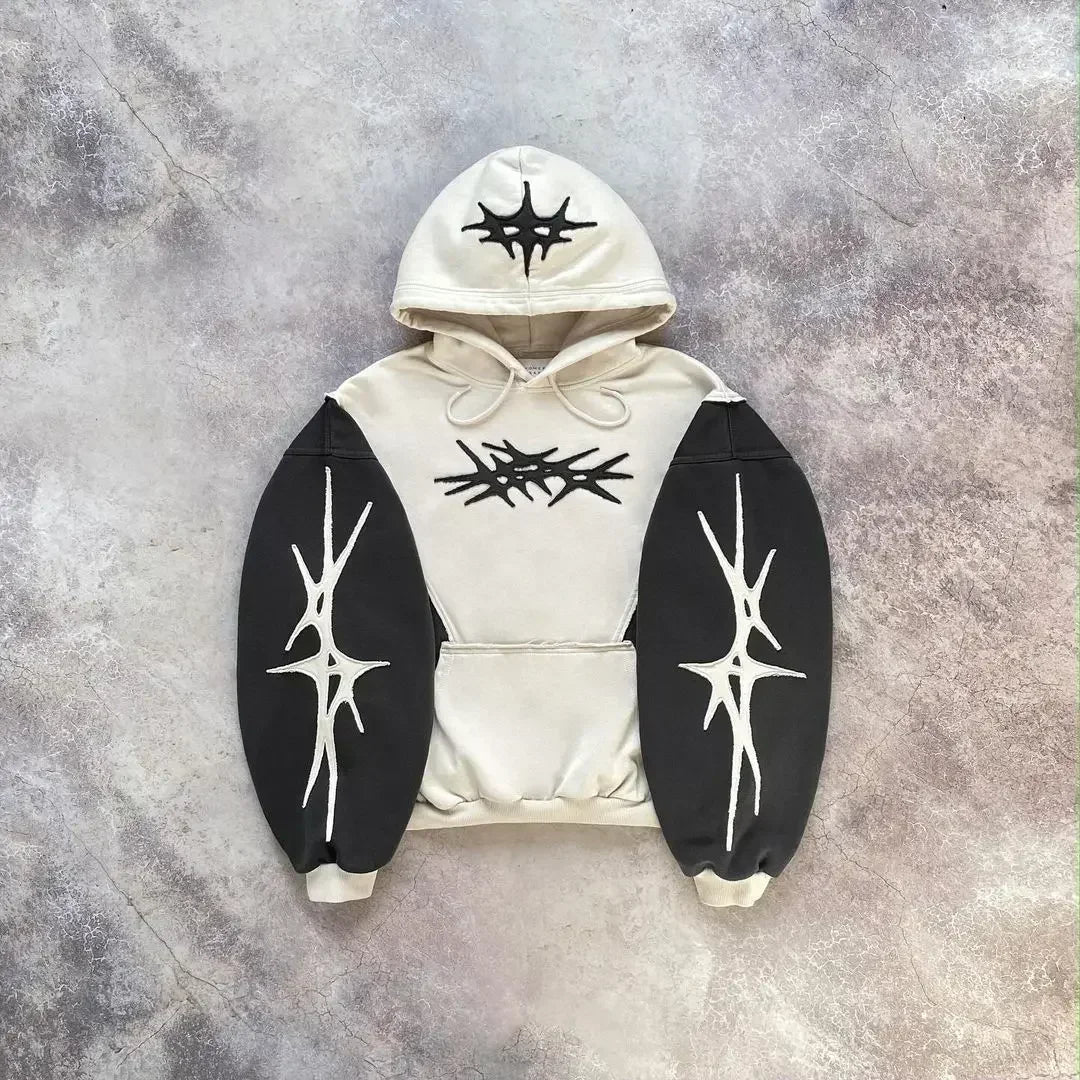 Y2K Patch Streetwear Hoodies