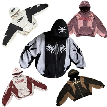 Y2K Patch Streetwear Hoodies