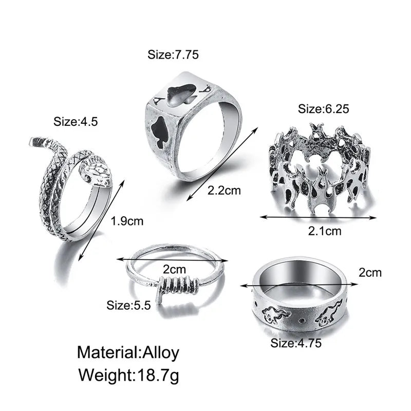 Gothic Ring Set