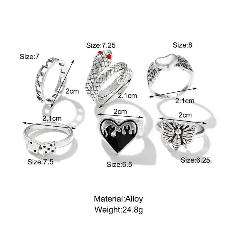 Gothic Ring Set